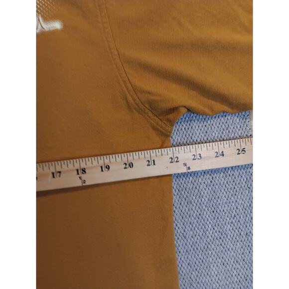 Fubu Platinum Tee Vtg L Rust Orange Logo Patch Spell Out - Picture 10 of 13